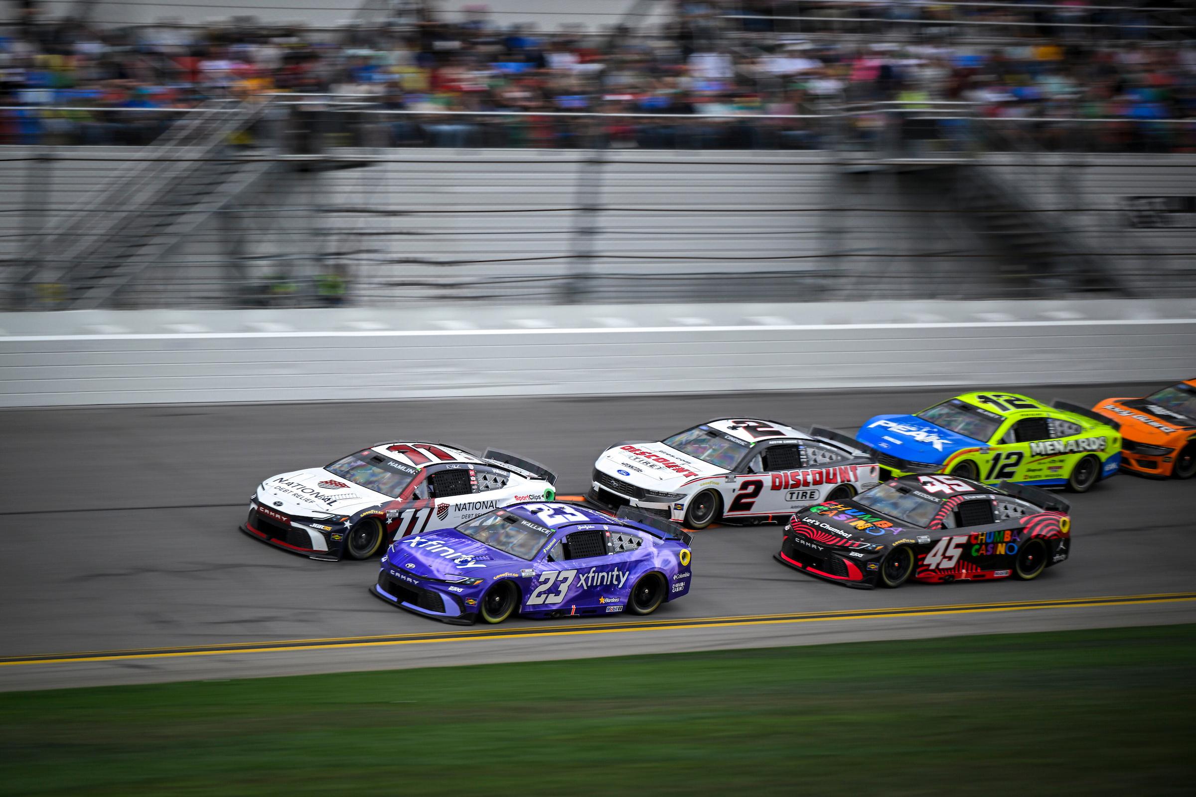 Bubba Wallace led for a race-high 39 laps before finishing 10th in the 68th DAYTONA 500. (Photo: Gavin Baker | Nigel Kinrade Photography)