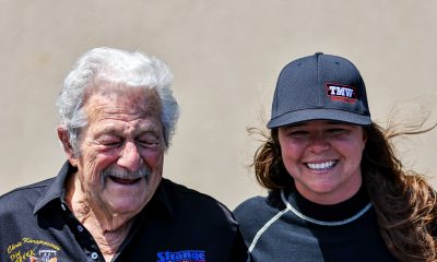 NHRA Legend Chris Karamesines and his granddaughter Krista Baldwin.