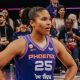 Phoenix Mercury forward Alyssa Thomas (no. 25) during a game against the Minnesota Lynx on May 12. (Credits- Trippy Traveler Media)