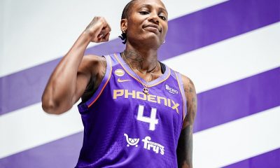 Phoenix Mercury forward/center Natasha Mack on media day. (Credit- Phoenix Mercury)
