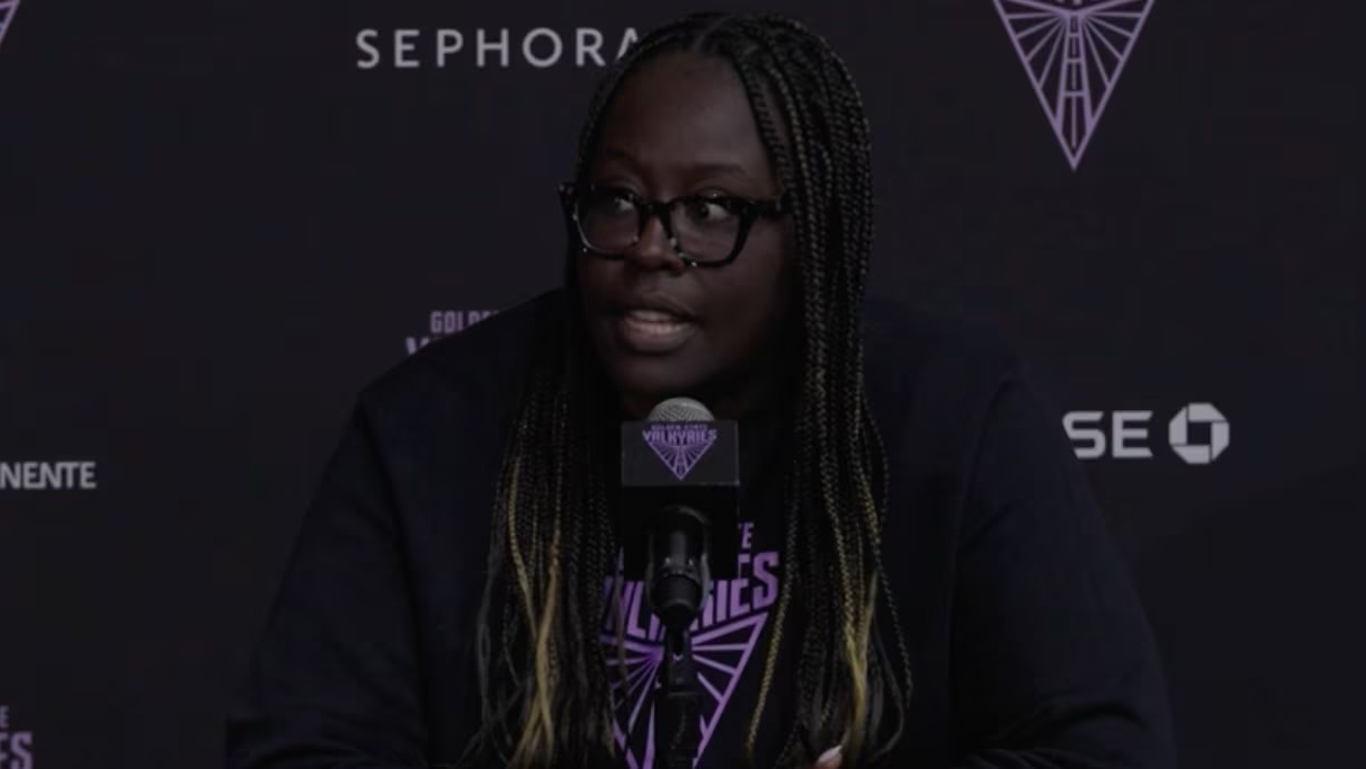 Golden State Valkyries General Manager Ohemaa Nyanin at 2026 Media Day (Photo | Golden State Valkyries)