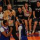 Phoenix Mercury forwards Valeriane Ayayi (No. 11) and DeWanna Bonner (No. 24) celebrate during a matchup against the Seattle Storm. (Photo- Adrianna Peralta, Trippy Traveler Media)