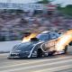 Alexis Dejoria drives to the No. 1 qualified spot on Friday night at the NHRA New England Nationals