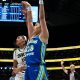 Dallas Wings center Li Yueru takes a shot against the Chicago Sky on Sunday, June 21, 2026 at American Airlines Center in Dallas. (Photo: Mason Garcia | The Podium Finish)