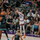 Phoenix Mercury forward DeWanna Bonner (No. 24) attempts to score a basket against the Seattle Storm at home on July 7. (Photo- Adrianna Peralta, The Podium Finish)