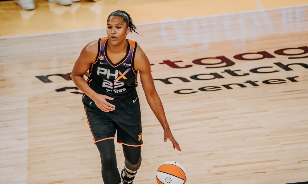 Phoenix Mercury forward Alyssa Thomas during the game against the Connecticut Sun on July 17. (Photo: Adrianna Peralta | The Podium Finish)