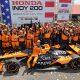 Pato O'Ward and his No. 5 Arrow McLaren team celebrate their first win of the season at Mid-Ohio Sports Car Course at the Honda Indy 200 presented by the 2027 CR-V Hybrid (Photo: Chris Owens | Penske Entertainment).